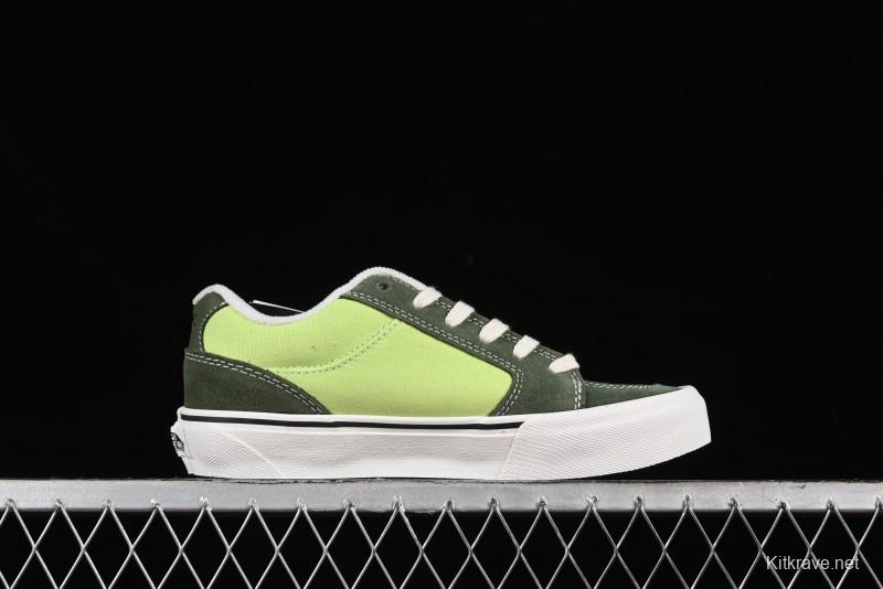 Vans Chukka Push Low-Top Skate Shoes with Slip-Resistant Sole in Apple Green - VN0008ZE08P