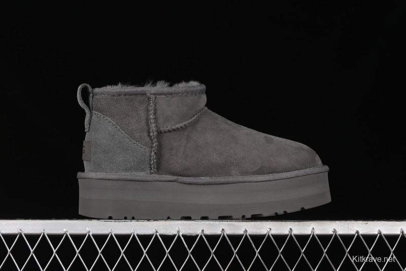 UGG Classic Ultra Mini Platform 3CM Wool Blend Mini Short Boots - 1135092