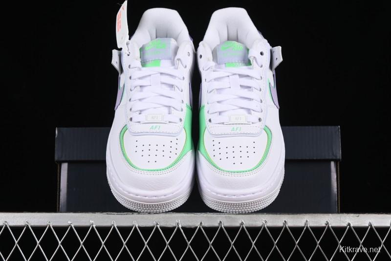 Nike Air Force 1 Shadow Low-Top Sneakers with Lightweight EVA Midsole and Anti-Slip RB Rubber Outsole - CU8591-103