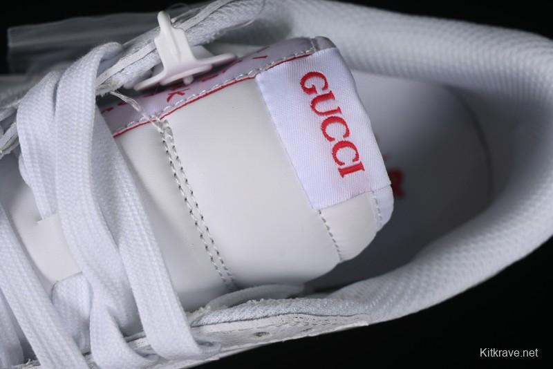 Nike Travis Scott x Fragment Design x Air Jordan 1 Low OG SP AJ1 Gucci Collaboration - White Low-Top Casual Sneakers LJ5188-014