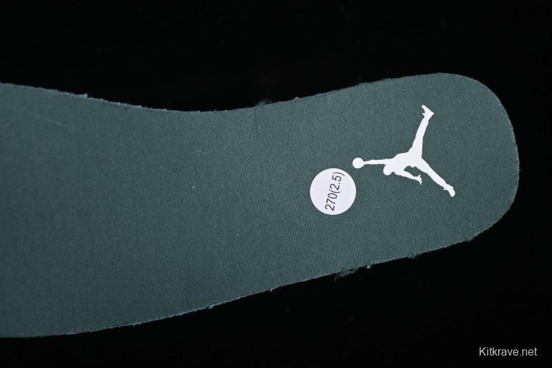 Nike Air Jordan 1 Low Retro Casual Sneakers in White Green - FQ7687-300