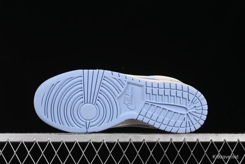 Nike SB Dunk Low Burberry Collaboration - Bondi Blue Anniversary High-End Custom Low-Top Casual Sneakers - BB5252-601