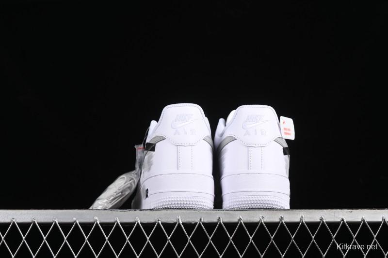 Nike Air Force 1 '07 Low Custom Hand-Painted 2D Theme with Broken Three-Hook Shadow and Strap - CW2288-111