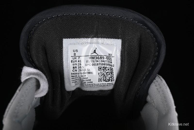 Nike Air Jordan 1 Low Method of Make Casual Sneakers with Metallic Grey Design - HM3689-001