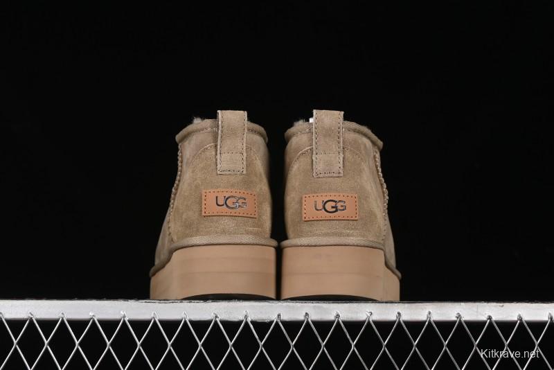 UGG Classic Ultra Mini Platform 3CM Wool Short Boots with TREADLITE Technology - 1135092