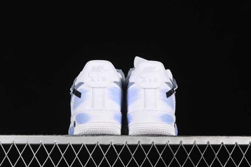 Nike Air Force 1 '07 Low Anime Theme Purple-Blue Spray Custom Casual Sneakers - ZH0316-029