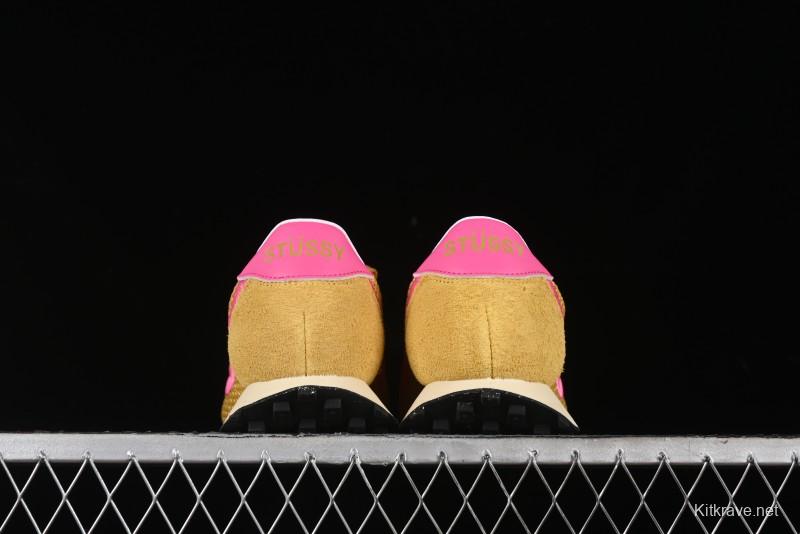 Stussy x Nike Roshe Run LD-1000 Comfortable Versatile Non-Slip Durable Waffle Low-Top Casual Running Shoes - FQ5369-700