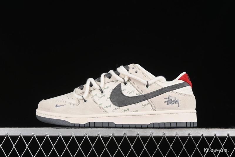 Nike SB Dunk Low Stussy Anniversary Edition Custom Low-Top Casual Sneakers - SJ2068-280