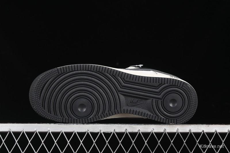 Nike Air Force 1 '07 Low Supreme Collaboration - Beige Grey Pigskin Low-Top Casual Sneakers - XZ6188-018