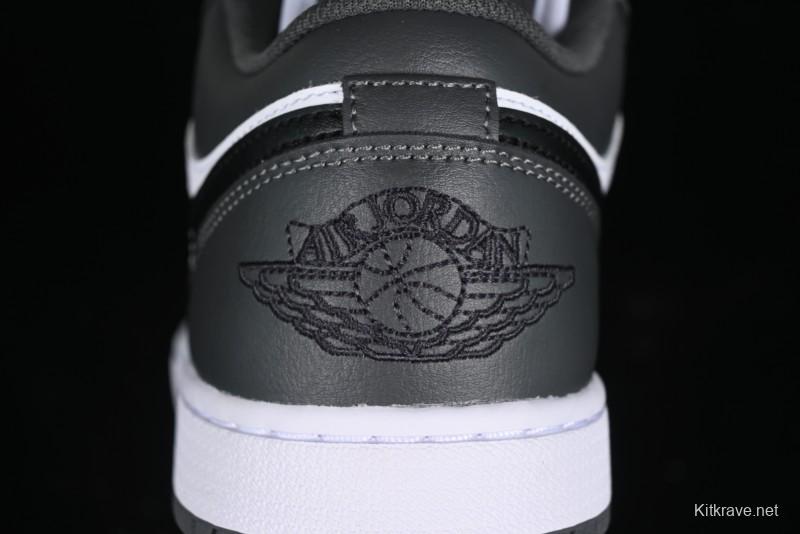 Nike Air Jordan 1 Low Iron Grey Casual Sneakers - 553558-152