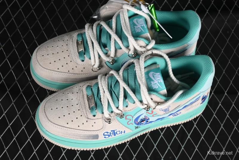 Nike Air Force 1 '07 Low x Stitch Casual Lace-Up Sneakers - DZ1328-222