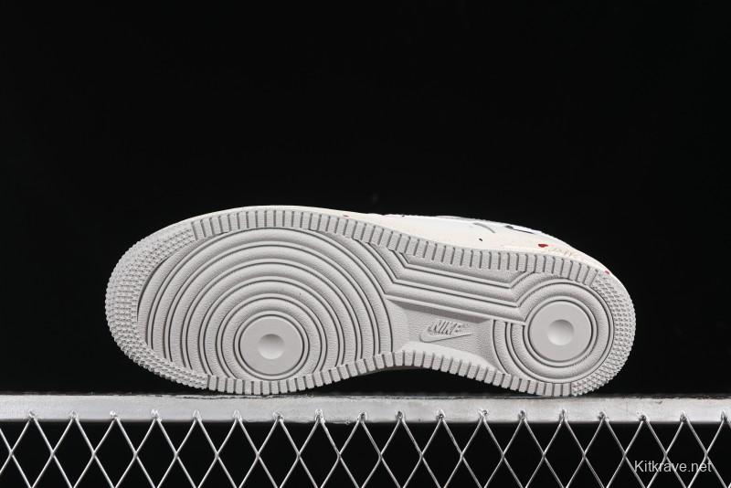 Nike Air Force 1 '07 Low Halloween Edition "Mercury Spider" Casual Sneakers - FB1893-333