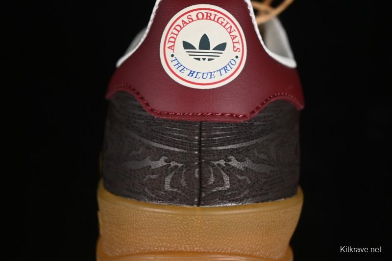 Adidas Originals Gazelle Indoor Retro Casual Slip-Resistant Wear-Resistant Low-Top Sneakers - JP5671