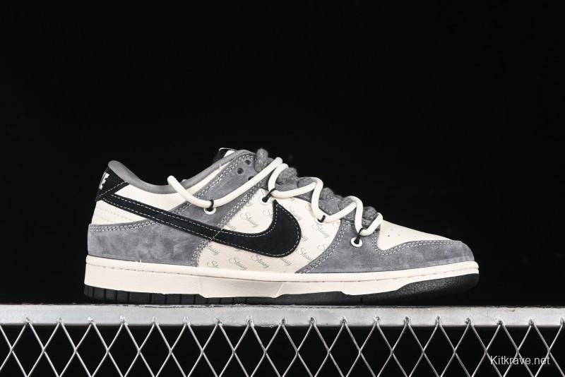 Nike SB Dunk Low Stussy Anniversary Edition Customized Low-Top Casual Sneakers - SJ2068-305