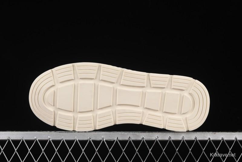 ECCO Street Light Series Autumn Platform Round Toe Versatile Casual White Sneakers 63311901002