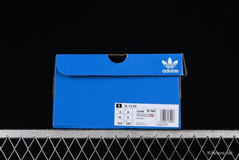 Adidas Originals SL 72 RS Classic Retro Running Shoes with Ecotex Tongue and EVA Midsole - JI2490