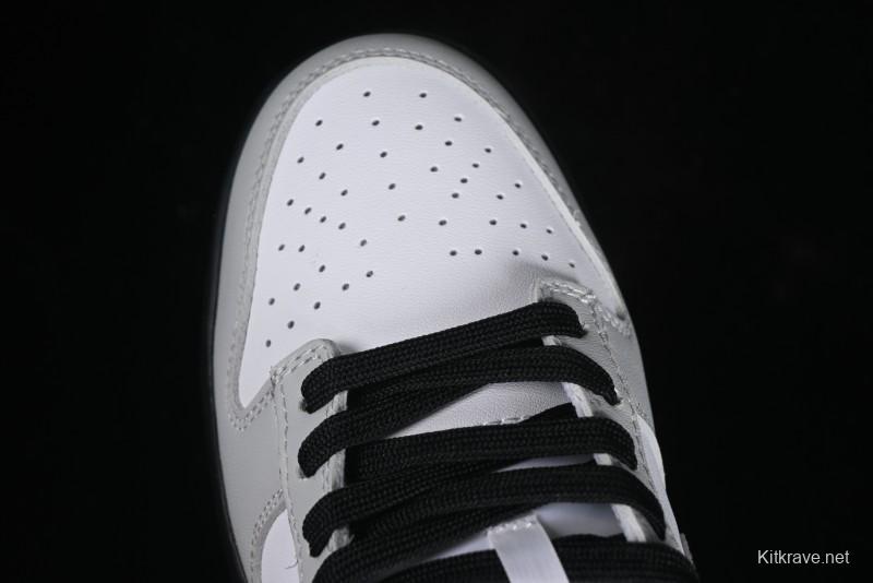 Nike Dunk Low "Glitter Swoosh" Light Silver SB Low-Top Casual Skate Shoes - HQ3462-191