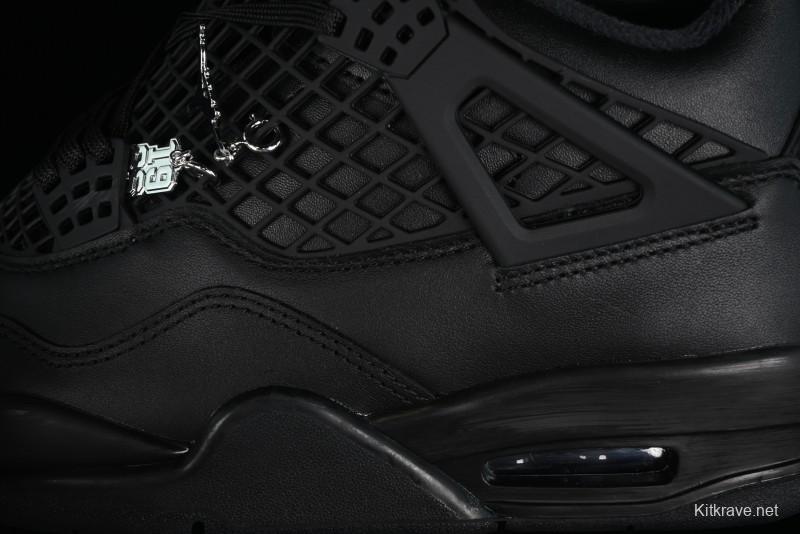 Nike Air Jordan 4 Retro Basketball Shoes with Mesh Design - FV7251-001