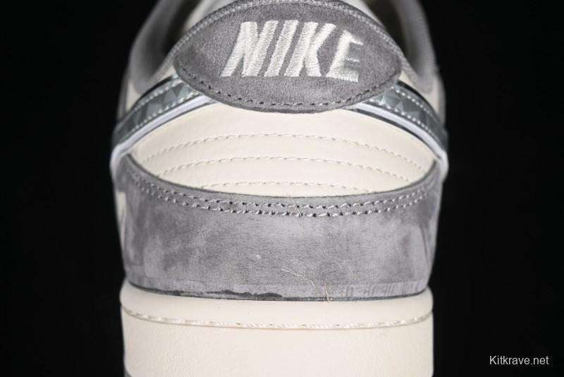 Nike SB Dunk Low UN Series - Diamond Ash Hook Anniversary High-End Custom Low-Top Casual Skate Shoes - DQ1098-518
