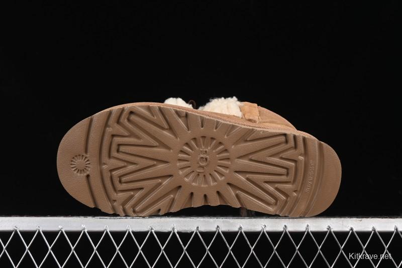 UGG Classic Mini II Shearling Lined Mini Boots with Pom Pom Detail - 1116109