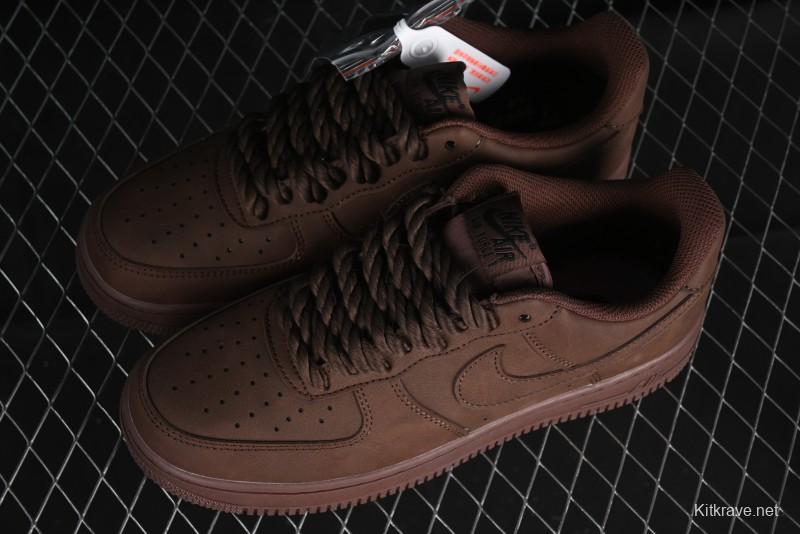 Nike Air Force 1 '07 Low Customized Hemp Rope Casual Sneakers - CW2288-111