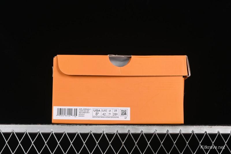 Nike Travis Scott x Fragment Design x Air Jordan 1 Low OG SP AJ1 LV Collaboration - XZ1268-003