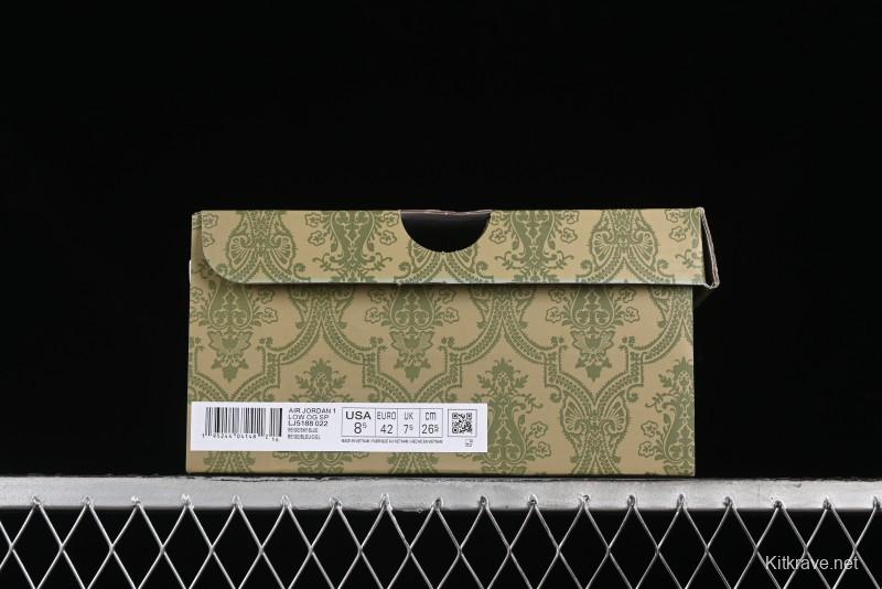 Nike Travis Scott x Fragment Design x Air Jordan 1 Low OG SP AJ1 Retro Sneakers - LJ5188-022