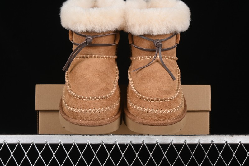 UGG Classic Mini Alpine Genuine Leather Warm and Versatile Snow Boots - 1158251