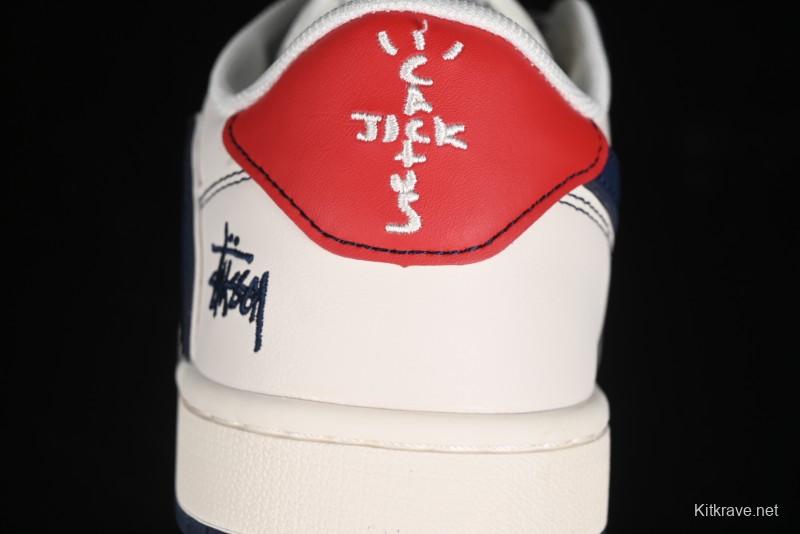 Nike Travis Scott x Fragment Design x Air Jordan 1 Low OG SP AJ1 Retro Sneakers - XZ3398-001