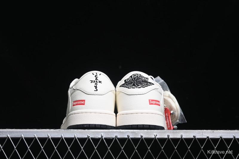 Nike Travis Scott x Fragment Design x Air Jordan 1 Low OG SP AJ1 Sneakers - BB7518-002