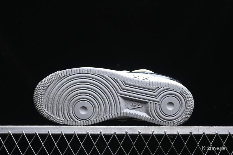 Nike Air Force 1 Low "Vinyl" Casual Sneakers with Lace-Up Design - KS6896-666