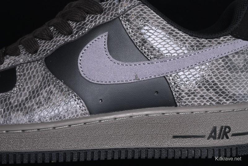 Nike Air Force 1 '07 Low Snake Year Themed Low-Top Casual Sneakers - HF2898-001