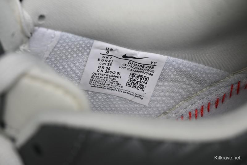 Nike Air Force 1 '07 Low Stussy Collaboration - Light Bone Shadow Low-Top Casual Sneakers - DF0180-008