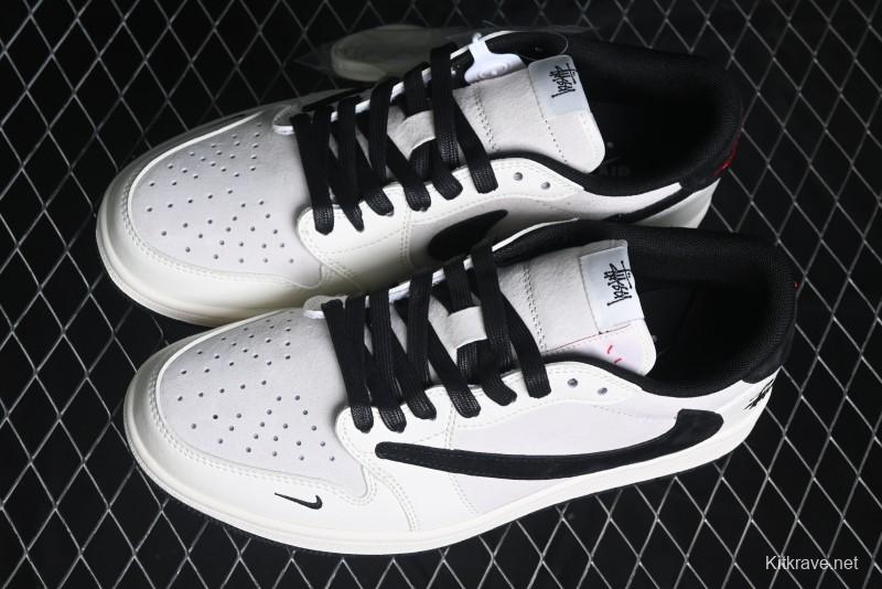 Nike Travis Scott x Fragment Design x Air Jordan 1 Low OG SP Casual Sneakers - XZ6868-002