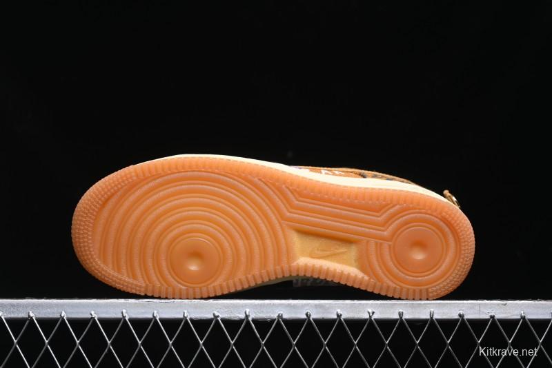 Nike Travis Scott x Air Force 1 Low Casual Sneakers with Full-Length Air Cushion - CN2405-900