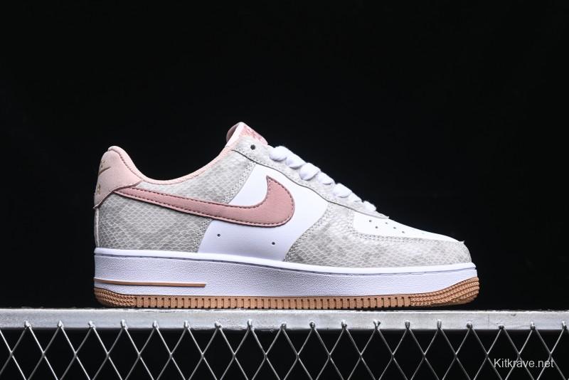 Nike Air Force 1 '07 Low Year of the Snake Themed Low-Top Casual Sneakers - HF2898-100