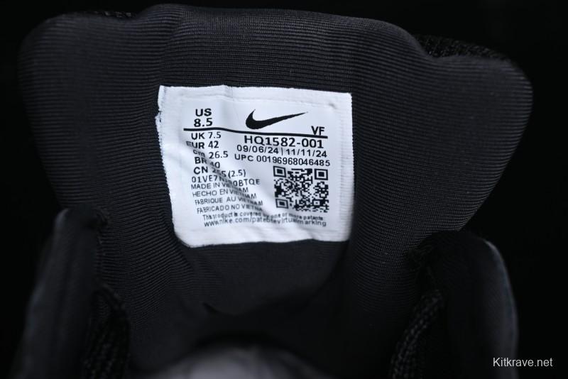 Nike Runtekk V2K Low-Top Retro Running Shoes with Cushlon Foam and Distressed Midsole - HQ1582-001