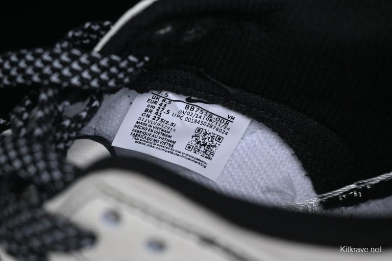 Nike SB Dunk Low Stussy Collaboration - Beige Black Line High-End Custom Low-Top Casual Skate Shoes - BB7518-008