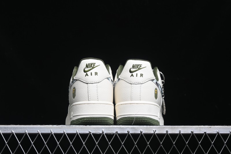 Nike Air Force 1 '07 Low BAPE Collaboration - Camo Swoosh Low-Top Casual Sneakers DF0188-012