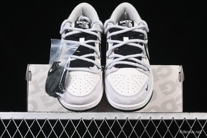 Nike SB Dunk Low The North Face x CDG Collaboration Anniversary Edition Customized Low-Top Skateboarding Shoes - XX3168-307