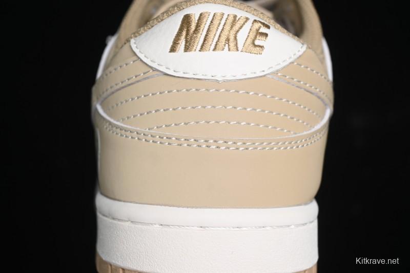 Nike SB Dunk Low BAPE Collaboration - Beige Grey Brown Anniversary Customized Low-Top Casual Sneakers - BB8969-006