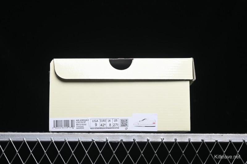 Nike Travis Scott x Fragment Design x Air Jordan 1 Low OG SP AJ1 Sneakers - BB7518-002