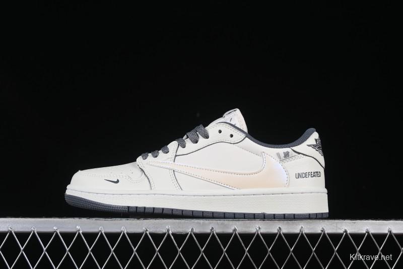Nike Travis Scott x Fragment Design x Jordan Air Jordan 1 Low OG SP AJ1 UN Collaborative Sneakers - DM7866-018