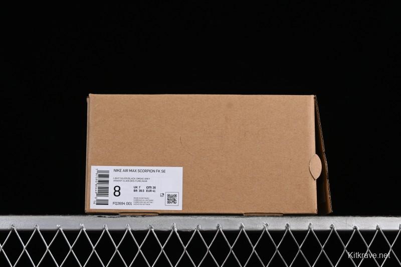 Nike Air Max Scorpion FK Running Shoes with Full-Length Next-Gen Air Cushion - FQ2694-001