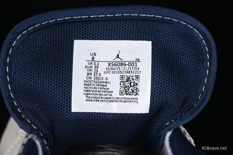 Nike Air Jordan 1 Low Stussy Collaboration - Grey Swoosh Retro Basketball Shoes - XS6086-001