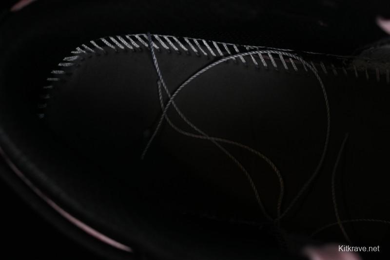 Nike Air Jordan 1 Low AJ1 Retro Basketball Shoes with Black Pink Bow Design - DX4374-008