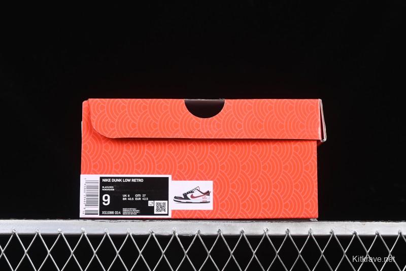 Nike SB Dunk Low Supreme Year of the Snake Limited Edition Red Black Snake Print Anniversary Custom Low-Top Casual Skate Shoes - XS1086-014