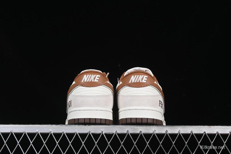 Nike SB Dunk Low Fendi Collaboration Anniversary High-End Custom Low-Top Casual Skate Shoes - DJ2024-057
