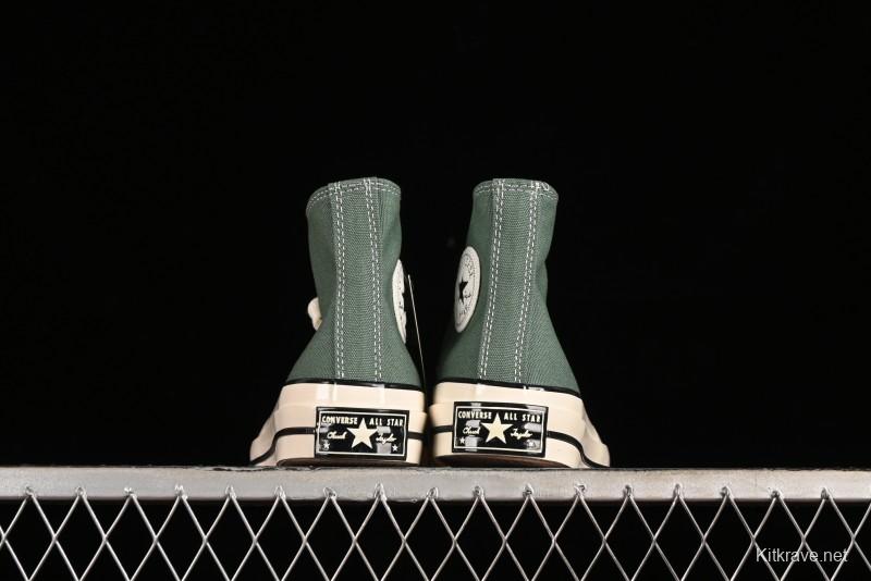 Converse Chuck 1970s High Top Casual Canvas Sneakers in Pine Green - A06521C