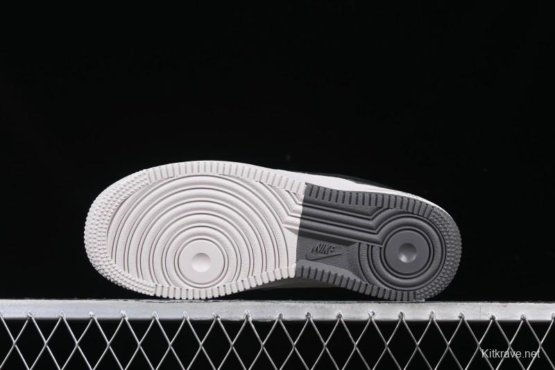 Nike Air Force 1 '07 Low The North Face Collaboration Beige Grey Black Snake Leather Custom Casual Sneakers - DM6688-052